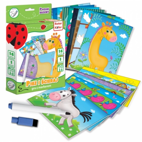 Roter Kafer Gra z markerem «Pisz i ścieraj». Poziom bazowy RK1020-02